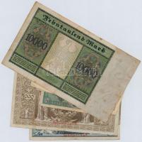 Német Birodalom / Weimar Köztársaság vegyes bankjegy tétel (10xklf) T:III,III-
German Empire / Weim...