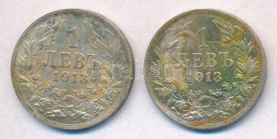 Bulgária 1913. 1L Ag "I. Ferdinánd" T:2,2- Bulgaria 1913. 1 Lev Ag "Ferdinand I"...