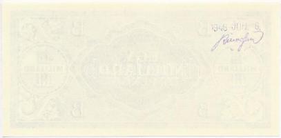 1946. 1.000.000.000BP hátoldali fázisnyomata, jó minőségű másolat (good copy) T:I-