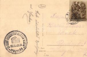 Ipolyság, Sahy; utcakép. Ignác Polgár kiadása / street view + 1938 Az első visszatért város Ipolyság...