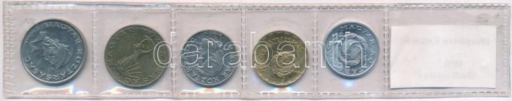 1990. 1Ft-20Ft 5xklf db, kiadatlan forgalmi sor laminált fóliatokban, "Magyar Köztársaság"...