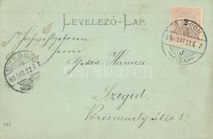 1899 Sopron, Széchenyi tér, Széchenyi szobor. Ludwig F. Kummert kiadása