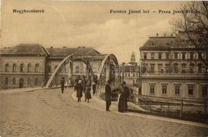 Nagybecskerek, Zrenjanin, Veliki Beckerek; Ferenc József híd, lejárat a kádfürdőbe. W. L. 994. / Franz Josef-Brücke / bridge, spa (EK)