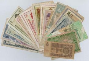 Vegyes: 27db-os papírpénz tétel, nagyrészt Jugoszláv dínár T:III,III- Mixed: 27pcs of paper money, mainly Yugoslavian Dinara C:F,VG