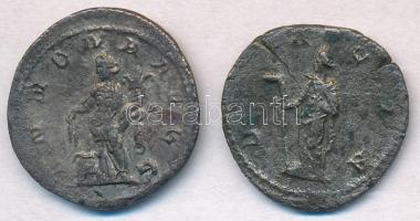 2db hamis római, ezüstözött Antoninianus érme T:2- 2pcs of silver plated fake Roman Antoninianus coins C:VF