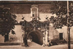 Gyulafehérvár, Karlsburg, Alba Iulia; Felső Károly-kapu a várban. Petri F. W. kiadása / castle gate (EK)