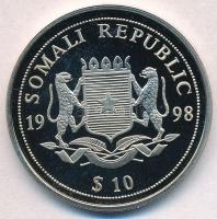 Szomália 1998. 10$ Cu-Ni "Tengeri élet védelme" multicolor T:PP fo.
Somalia 1998. 10 Doll...