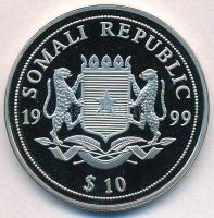 Szomália 1999. 10$ Cu-Ni "Tengeri élet védelme" multicolor T:PP 
Somalia 1999. 10 Dollars...