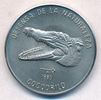 Kuba 1985. 1P Cu-Ni Kubai krokodil T:1,1-  Cuba 1985. 1 Peso Cu-Ni Cuban crocodile C:UNC,AU  Krause KM#124
