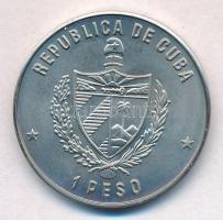 Kuba 1985. 1P Cu-Ni "Kubai krokodil" T:1,1- 
Cuba 1985. 1 Peso Cu-Ni "Cuban crocodil...