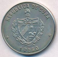 Kuba 1985. 1P Cu-Ni "Kubai iguana" T:1,1- 
Cuba 1985. 1 Peso Cu-Ni "Cuban rock iguan...