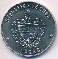 Kuba 1985. 1P Cu-Ni "Kubai iguana" T:1,1- 
Cuba 1985. 1 Peso Cu-Ni "Cuban rock iguan...