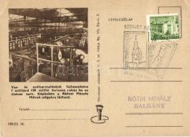 5 db MODERN szocialista levelezőlap, több lap alkalmi bélyegzéssel / 5 MODERN Hungarian socialist postcards, some of them with So. Stpl.