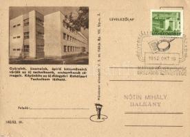 5 db MODERN szocialista levelezőlap, több lap alkalmi bélyegzéssel / 5 MODERN Hungarian socialist po...