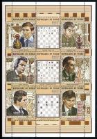 Sakkjátékosok kisív Chess players mini sheet