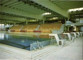 4 db modern sportcsarnok, uszoda motívumlap / 4 modern sports hall, swimming hall motive cards