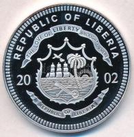 Libéria 2002. 10$ Cu-Ni "Afrikai vadak - Zebra" multicolor T:PP kis patina 
Liberia 2002....