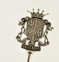 Ezüst(Ag) "Bellagio" címeres kanál, jelzett, h: 10,7 cm, nettó: 9,1 g