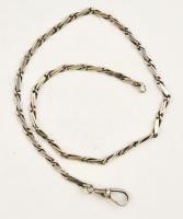 Ezüst(Ag) zsebóralánc, jelzett, h: 32,5 cm, nettó: 7,5 g