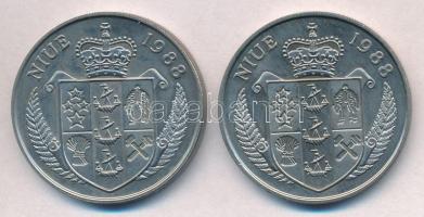 Niue 1988. 5$ Cu-Ni "Kennedy" + 5$ Cu-Ni "Franz Beckenbauer" T:1-
Niue 1988. 5 ...