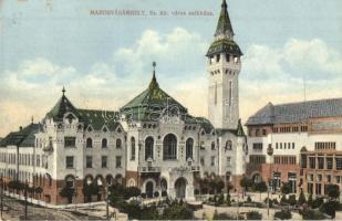 Marosvásárhely, Targu Mures; Sz. kir. város székháza. Márványi kiadása / city hall