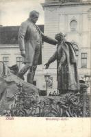 Zilah, Zalau; Wesselényi-szobor. Seres Samu kiadása / statue (EK)