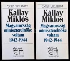 Kállay Miklós: Magyarország miniszterelnöke voltam. 1-2. kötet. 1942-1944. Extra Hungariam. Bp., 1991, Európa-História. Kiadói papír kötésben