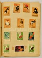 Rendezett gyufacímke gyűjtemény füzetben. Magyar és külföldi. Kb 800 db