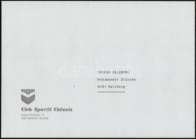 cca 1990 Esterházy Márton (1956- ) focista iratai: megállapodás, számla, stb., összesen 4 db