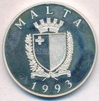 Málta 1993. 5L (10E) Ag "Európa védelme" T:1-(PP) ujjlenyomatos
Malta 1993. 5 Liri (10 Ec...
