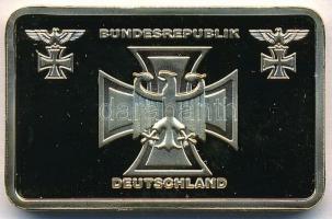 NSZK DN "Einigkeit Recht Freiheit (Egység Igazságosság Szabadság)" aranyozott, zománcozott...