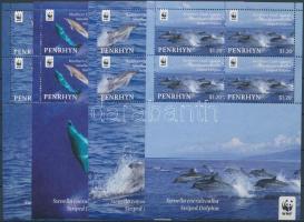 WWF Dolphins mini sheet set, WWF: Delfin kisívsor