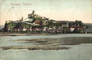 4 db régi felvidéki városképes lap (Trencsén, Tátra, Rimaszombat) / 4 pre-1945 Upper Hungarian town-view postcards (Trencín, Tatra, Rimavska Sobota)