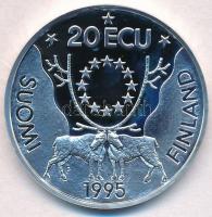 Finnország 1995. 20ECU Ag "Johan Ludvig Runeberg" T:PP fo.
Finland 1995. 20 ECU Ag "...