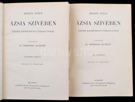 Sven Hedin: Ázsia szívében I-II. kötet. Tízezer kilométernyi úttalan utazás. Fordította: Dr. Thirrin...
