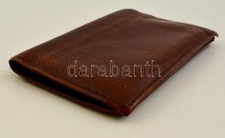Bőr pénztárca és irattárca jó állapotban