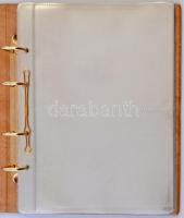 Használt, jó állapotú gyűrűs bankjegyberakó album, összesen 52 férőhellyel