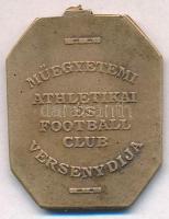 1933. "Műegyetemi Athletikai és Football Club Versenydija/ B. 1933. II" Br díjérem (25x31m...