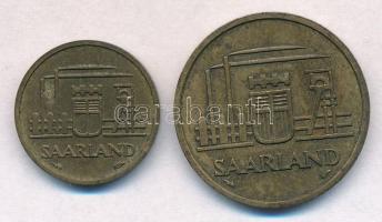 Saar-vidék 1954. 10Fr Al-Br + 50Fr Al-Br T:2
Saarland 1954. 10 Franken Al-Br + 50 Franken Al-Br C:X...