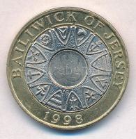 Jersey 1998. 2Ł bimetál "II. Erzsébet" T:2 ph.
Jersey 1998. 2 Pounds Bi-metallic "El...