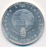 1992. 200Ft Ag "Veszélyeztetett állatvilág" T:BU 
Adamo EM126