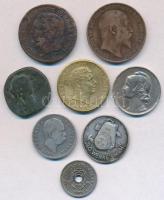 8db-os vegyes, rossz állapotú érme és zseton tétel, közte Olaszország 1886R 1L Ag "I. Umberto&q...