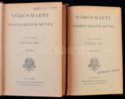 Vörösmarty Mihály összes költői művei I-II. kötet. Sajtó alá rendezte Gyulai Pál. Bp.,é.n., Franklin...