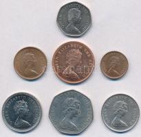 Falkland-szigetek 1974-1998. 1/2p-50p (7xklf) T:2
Falkland Islands 1974-1998. 1/2 Penny - 50 Pence ...