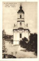 Szekszárd, az 1925-ben leégett római katolikus templom (EK)