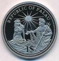 Palau 1994. 1$ Cu-Ni "Neptun és a sellő / Függetlenség Október 1994" multicolor T:PP
Pala...