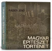 Rados Jenő: Magyar építészettörténet. Bp., 1971, Műszaki. Második, bővített kiadás. Gazdag képanyaggal illusztrálva. Kiadói egészvászon-kötésben, kiadói papír védőborítóban.