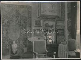 1949-1950 Nagypolgári lakásbelsők, 8 db fotó, 11x8 cm