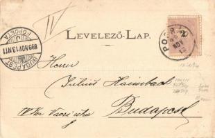 1899 Tátra, Csorba-tó. Divald Adolf 9. sz. / Strbské Pleso / lake (EK)