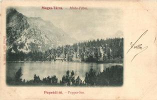 1899 Tátra, Poprádi-tó. Divald Adolf 4. sz. / Popradské Pleso / lake (EK)